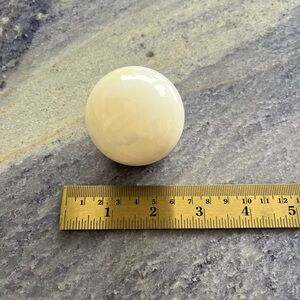 Natural Crystal Stone Polished White Onyx Ball Sphere 7oz Rock Healing Power New